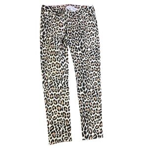 Kate Spade Broome Street Leopard Print Skinny Jeans Women's Size 29